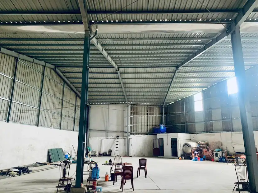 Không gian bên trong nhà kho 1650m2 tại Quốc lộ 6 - Phú Nghĩa - Chương Mỹ